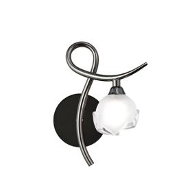 Fragma Black Chrome Wall Lights Mantra Armed Wall Lights